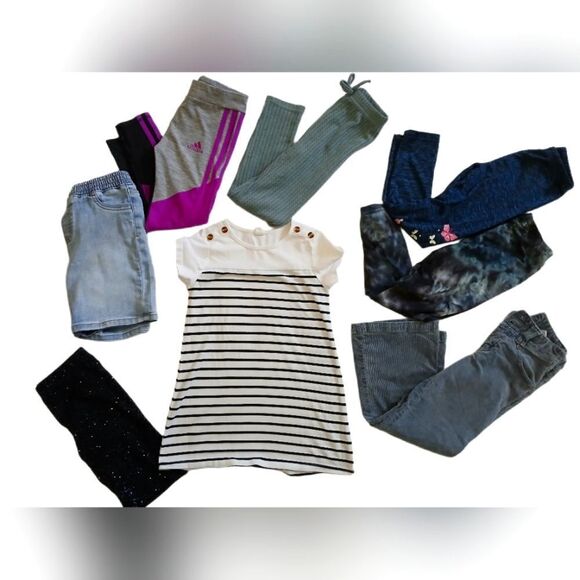 adidas Other - Girl Apparel Set with Stripes and Denim